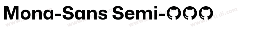Mona-Sans Semi字体转换